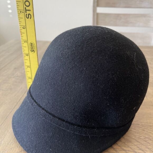 Magid Hats Black Wool‎ Cloche Hat - One Size - Picture 2 of 5